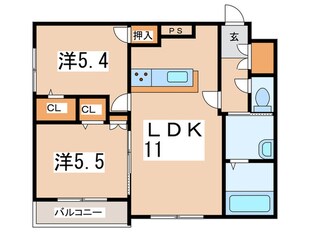 クレマティス円山の物件間取画像